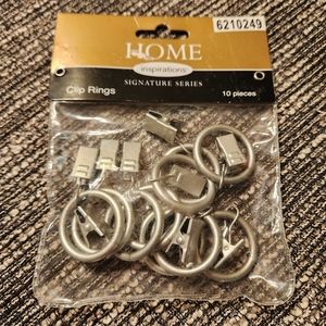 Curtain Clip Rings Home Inspirations 10 pcs 1 inch silver drapery Clips